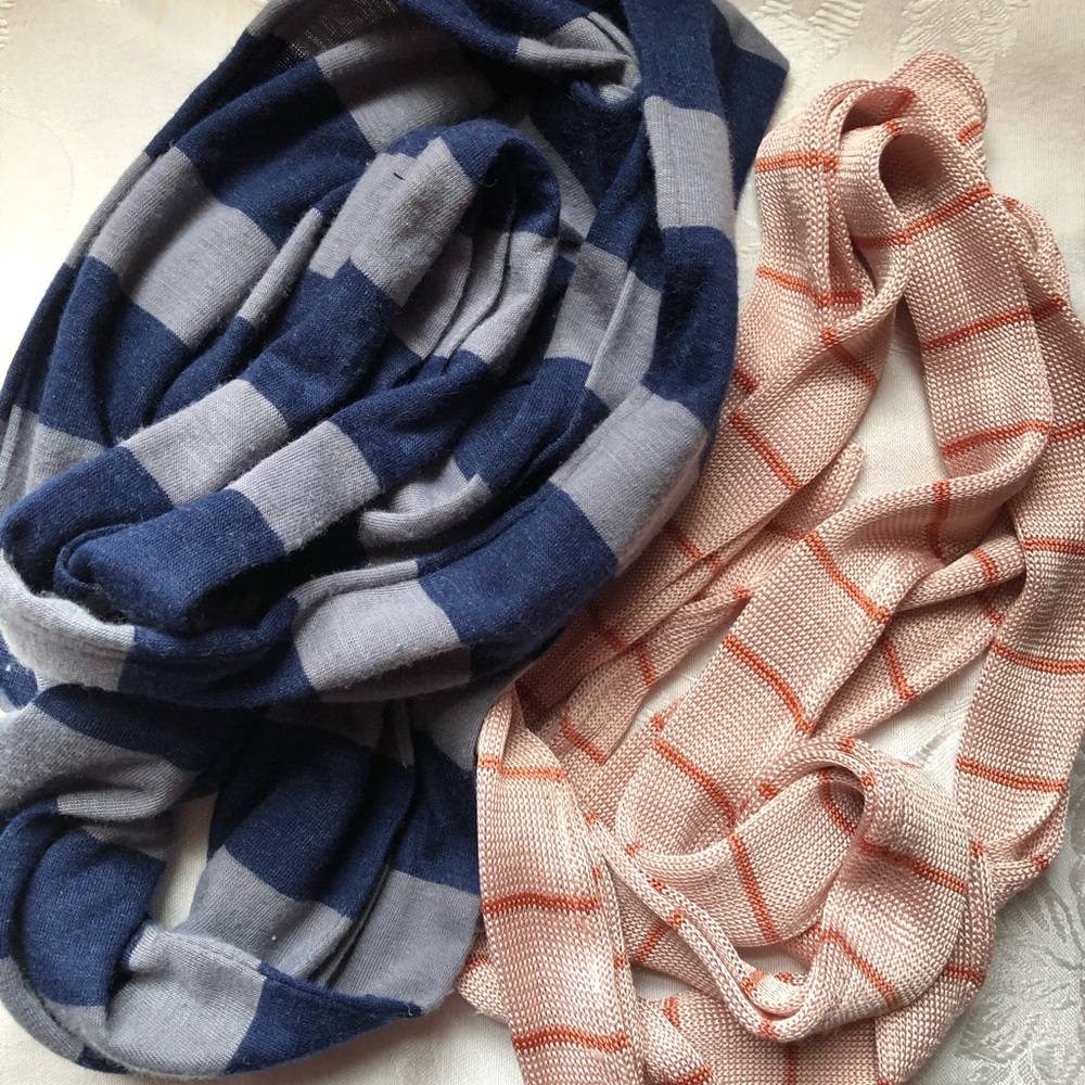 Two scarf bundle long scarves or wear as belts